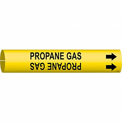 BRADY 4114B Pipe Marker Propane Gas 7/8in H 7/8in W