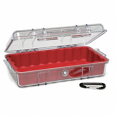 PELICAN 1060 Micro Case Red 9.37 x 5.56 x 2.62 In