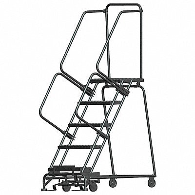 BALLYMORE WA053214G Lockstep Rolling Ladder Steel 50 In.H