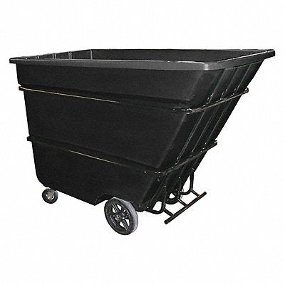 GRAINGER 17CUHDBLACK Tilt Truck Heavy Duty 1-3/4 cu yd Black