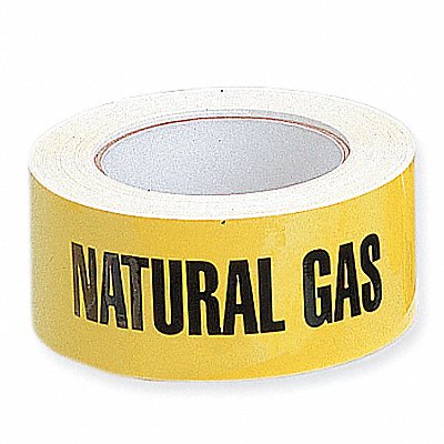 HARRIS INDUSTRIES 2X90FTNATUR Pipe Marker Natural Gas 2 in W