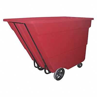 GRAINGER 17CUSRED Tilt Truck Medium-Duty 1-3/4 cu yd. Red