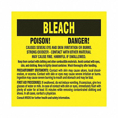 BRADY 20207RLS Label 7 in x 10 in Polyester PK25