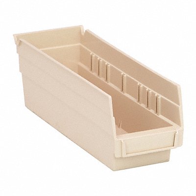 QUANTUM STORAGE SYSTEMS QSB101IV F0613 Shelf Bin Ivory Polypropylene 4 in