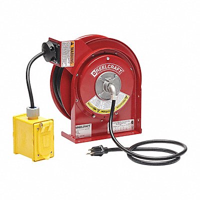 REELCRAFT L45451237 Cord Reel 45ft 12 AWG GFCI 120VAC
