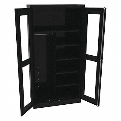TENNSCO CVD1472BLACK Storage Cabinet 72 x36 x18 Black 5Shlv