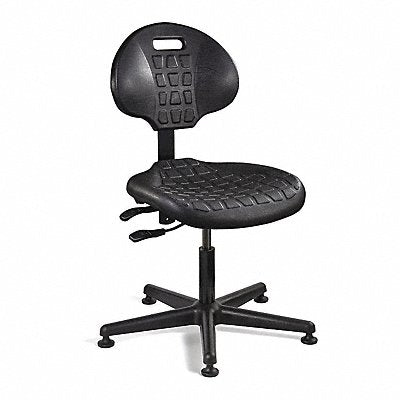 BEVCO 7001BLK Task Chair Poly Black 15 to 20 Seat Ht