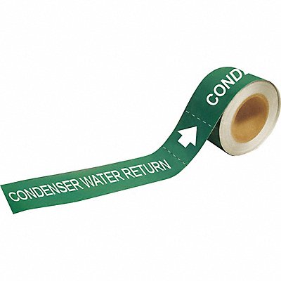 BRADY 73882 Pipe Marker Condenser Water Return