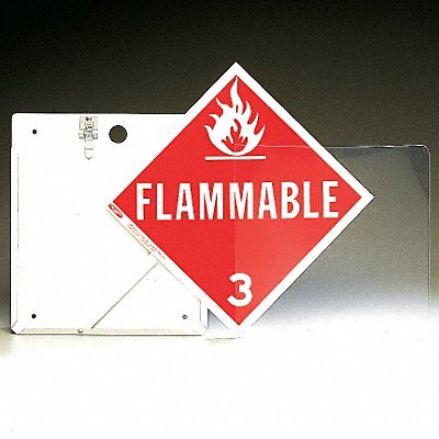 JJ KELLER 80 Back Plate Placard Holder 13-3/4 H