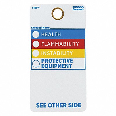 ELECTROMARK Y604425 HMIG Label 5-3/4 in H 3 in W PK25