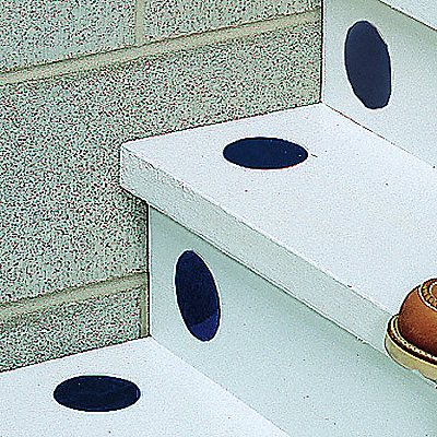 GRAINGER 9HX60 Floor Tape Blue 3 inx2 in Circle PK50
