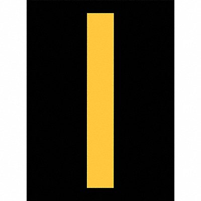 STRANCO INC RUM200IYB Reflective Letter Label I 2-1/2in H PK25