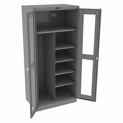 TENNSCO CVD7820MEDGREY Storage Cabinet 78 x36 x24 MdGry 5Shlv