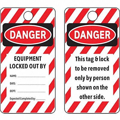ELECTROMARK Y604111 Danger Tag 5-3/4 x 3 In Cardstock PK25