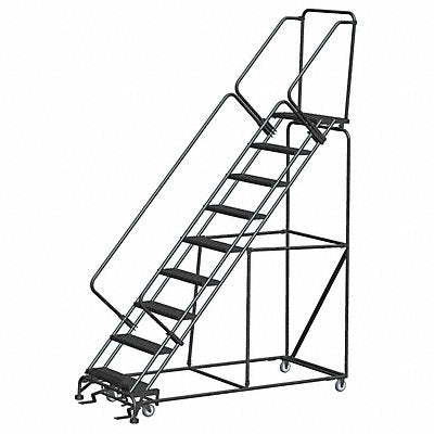 BALLYMORE SW932P Safety Rolling Ladder Steel 90 In.H