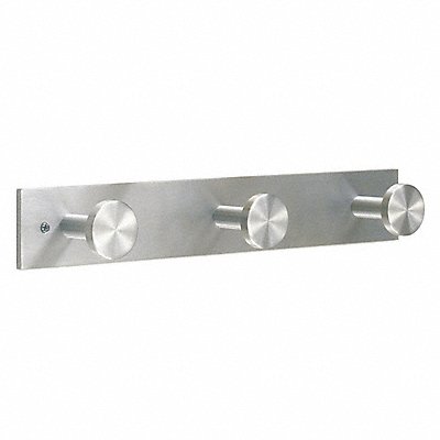 GLARO D3SA Coat Hook 3 Hooks 16 In W Satin Aluminum