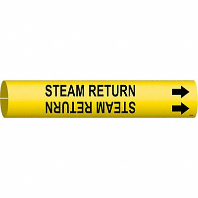 BRADY 4130B Pipe Marker Steam Return 7/8in H 7/8in W