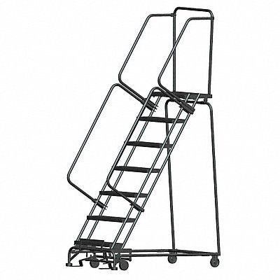 BALLYMORE WA073214X Lockstep Rolling Ladder Steel 70 In.H