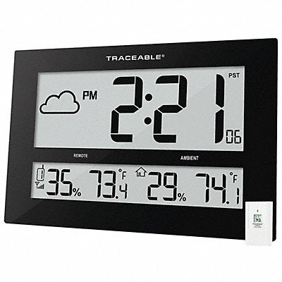 GRAINGER 1087 Wall Clock Digital Battery