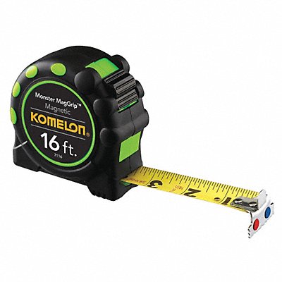 KOMELON 7116 Magnetic Tip Tape Measure 1 x 16 ft.
