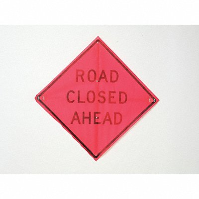 EASTERN METAL SIGNS AND SAFETY C36EMO3FHHDROADCLOSEDAHEAD Road Closed Ahead Traffic Sign 36 x 36