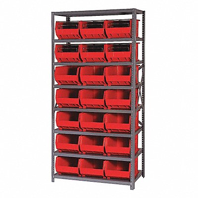QUANTUM STORAGE SYSTEMS QSBU255RD E1501 Bin Shelving 18inx75inx36in Red