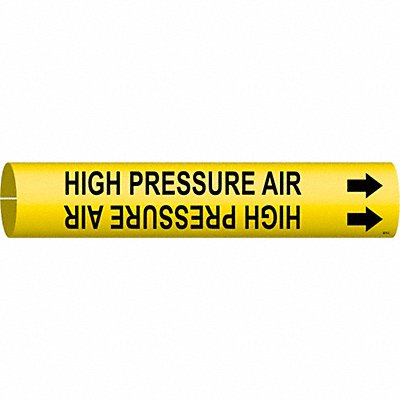 BRADY 4075C Pipe Marker High Pressure Air 2 in W