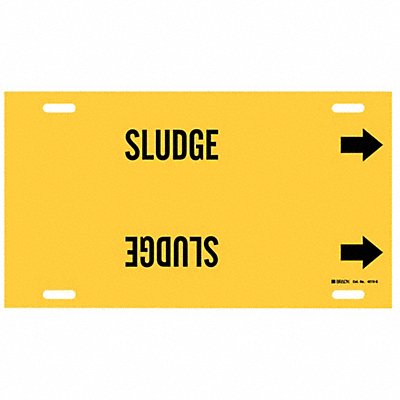 BRADY 4273G Pipe Marker Sludge 10 in H 24 in W