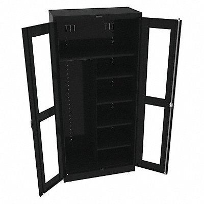 TENNSCO CVD7814BLACK Storage Cabinet 78 x36 x18 Black 5Shlv