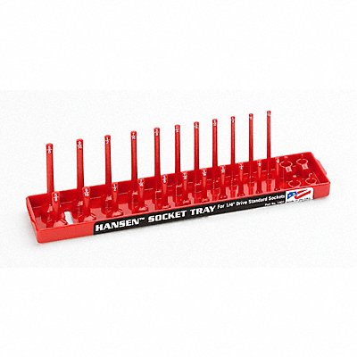HANSEN 1401 Socket Tray Red Plastic