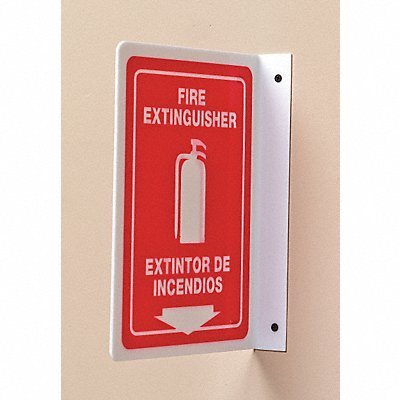 ACCUFORM SBPSP444 Fire Extinguisher Sign 12X9 WHT/R