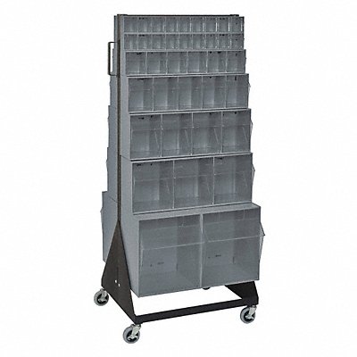 QUANTUM STORAGE SYSTEMS QFS24876QFS400GY Bin Storage Rack Powder Coated 52 in