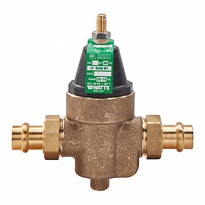 WATTS REGULATOR 1LFN45BM1PRESS Water Pressure Reducing Valve 1 in Size