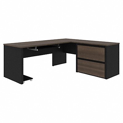 BESTAR 93862000052 L Shaped Desk with Storage