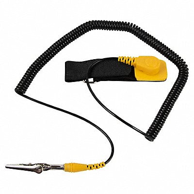 ECLIPSE 900022 ESD Wrist Strap Adjustable 10 ft L Yellow/Black