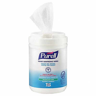 PURELL 903106 Sanitizer Wipes 7 inL 6 inW