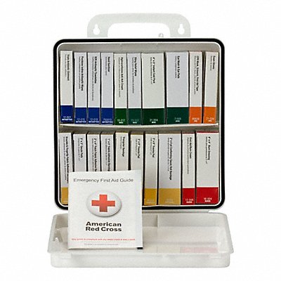 FIRST AID ONLY 90601 FirstAidKit w/House 129pcs 9 3/8x3 WHT
