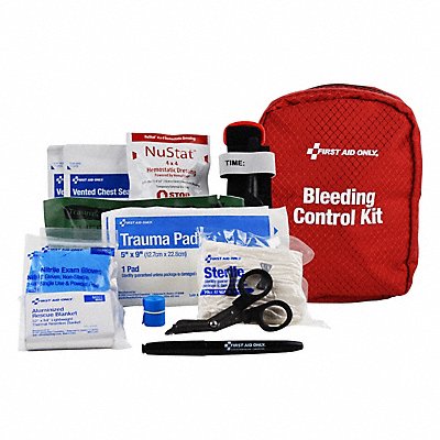 FIRST AID ONLY 91138 Bleeding Control Kit 16pcs 5x3.5 Red