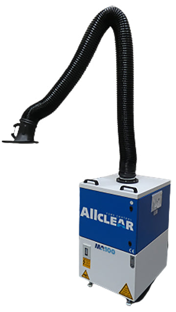 Weldclass 91100MA1 Fume Extractor Mobile ALLCLEAR MA100 1ph/230V Single 3m Arm Manual-Clean