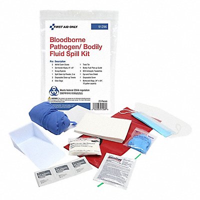 FIRST AID ONLY 91296 Bloodborne Pathogen Bodily Fluid Kit