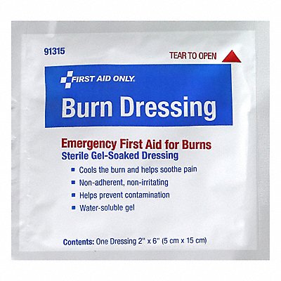 FIRST AID ONLY 91315 Burn Dressing White 6 L 2 W