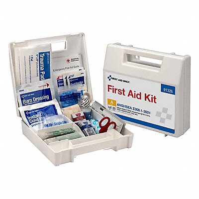 FIRST AID ONLY 91326 First Aid Kit + Housing 94pcs 9x8 WHT