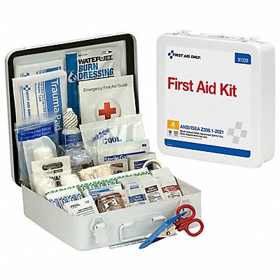 FIRST AID ONLY 91328 First Aid Kit + Housing 184pcs 2 5/8x9 WHT