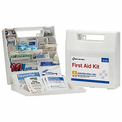 FIRST AID ONLY 91329 First Aid Kit + Housing 184pcs 10 7/8x11.5