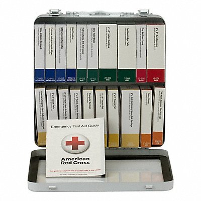 FIRST AID ONLY 91331 First Aid Kit + Housing 130pcs 9.5x6.5 WHT