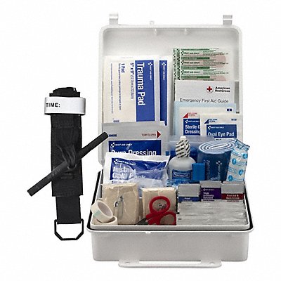 FIRST AID ONLY 91332 First Aid Kit + Housing 210pcs 9.5x6.5 WHT