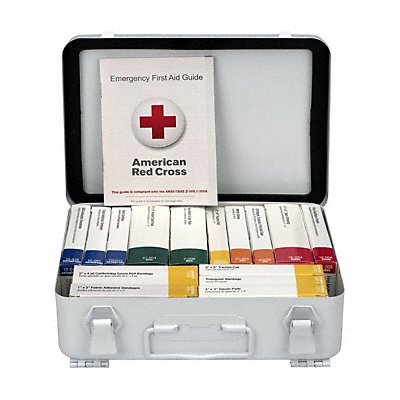 FIRST AID ONLY 91348 First Aid Kit + Housing 83pcs 9x6 WHT