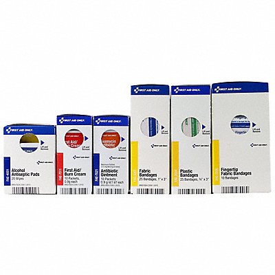 FIRST AID ONLY 91425 Complete Refill/Kit 100pcs OSHA Comp