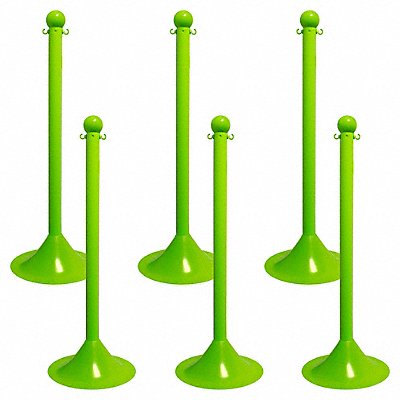 GRAINGER 915146 Light Duty Stanchion 41 in H PK6