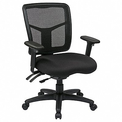 OFFICE STAR 9234330 Desk Chair Fabric Black 18 to 22 Seat